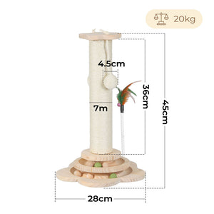 Pawz Cat Scratcher Wooden Scratching Post-1996005539410219010