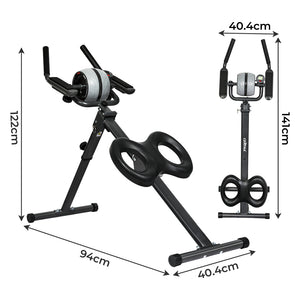Centra Folding Ab Machine Roller Wheel Workout Mat-1996005446544134146