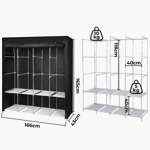 Levede Portable Closet Wardrobe Organizers 166CM-1996005449777942530