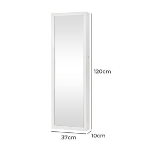 Levede Mirror Jewellery Cabinet LED-1975420469599408130