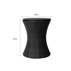 Levede Cooler Ice Bucket Table Bar Outdoor Black-1973193989410656258