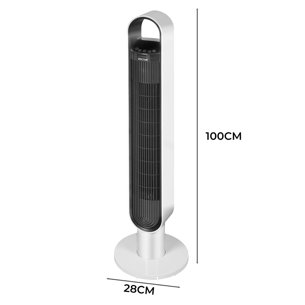 spector-tower-fan-portable-oscillating-white-1973193856379916290