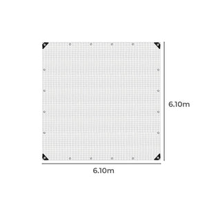 Manan Tarp Tarpaulin 200GSM Camping 6.1mx6.1m-1975420372752928770