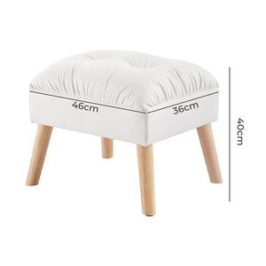Levede Accent Ottoman Chair Footstool-1973193610186854402