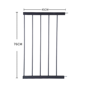 Levede Baby Safety Gate Adjustable Pet Black 45cm Extension-1975420518404329474