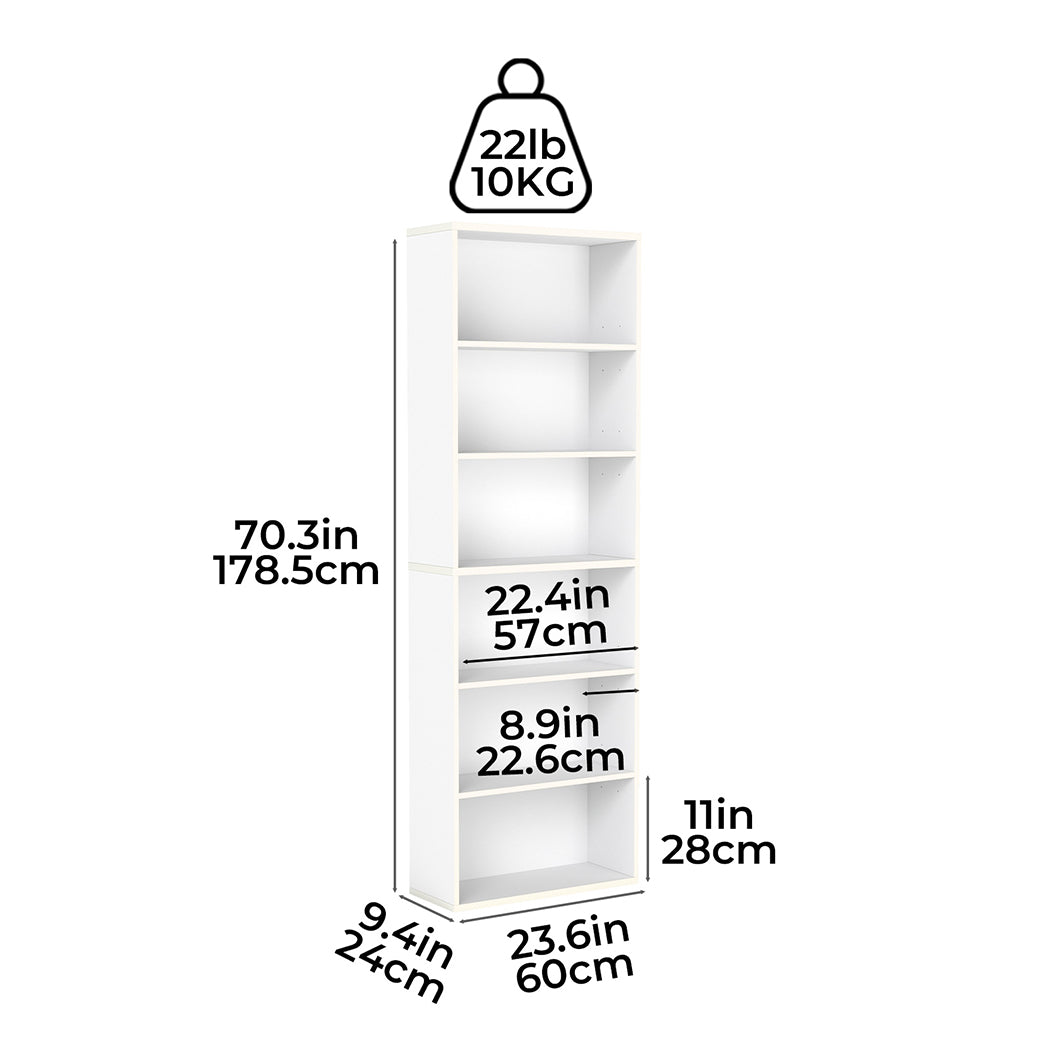 levede-6-tier-book-shelf-adjustable-shelves-white-1996005525715816450