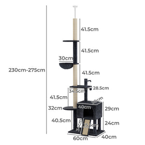 Pawz Cat Tree Scratching Post Scratcher Hammock Condo-1996005457671622658