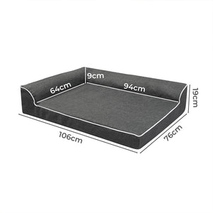 Pawz Orthopedic Dog Bed XL Grey-1996005409302908930