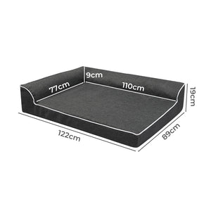 Pawz Orthopedic Dog Bed XXL Grey-1996005410011746306
