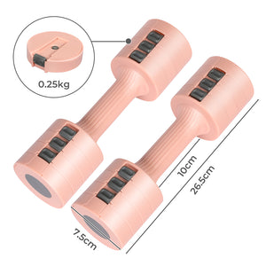 Centra A Pair Of 1KG To 5KG Dumbbells Pink-1996005550818725890