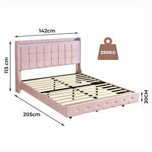 Levede Double Floating Bed Frame-1996005390348849154