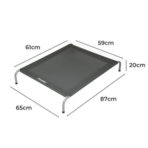 PaWz Elevated Trampoline Pet Bed Dog M Grey Medium-1973193689291427842