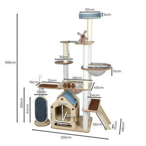 PaWz Cat Tree Scratching Post Scratcher-1973193674208710658
