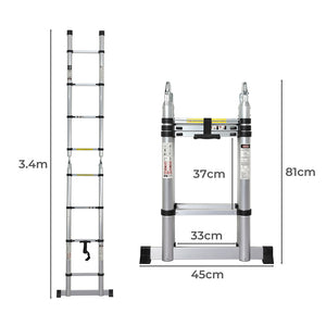 Traderight Folding Multi Purpose Ladder 8 Step-1996005396342509570