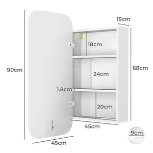 Levede Bathroom Mirror Cabinet-1996005466253168642