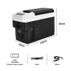 Spector Portable Car Fridge 12V Mini Refrigerator Freezer Camping Travel Cooler-1996005384640401410