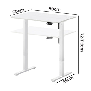 Levede Electric Standing Desk Height Adjustable 80cm-1996009982402891778