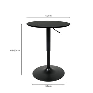 Levede Bar Table Swivel Gas Lift Counter Black-1975420496514256898