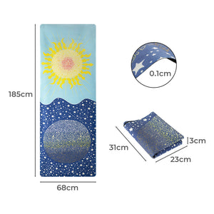 Centra Yoga Mat Foldable Non-Slip Exercise Blue-1975420373973471234