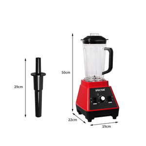 Spector 2L Commercial Blender Mixer Red-1973194014291267586