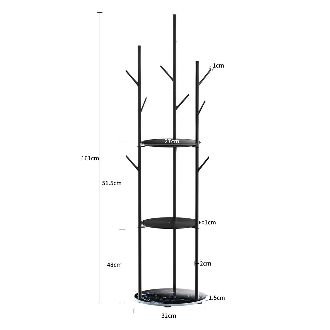 levede-coat-rack-clothes-stand-8-hook-organizer-black-1973193820665417730