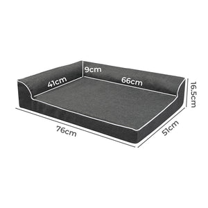 Pawz Orthopedic Dog Bed M Grey-1996005408581488642