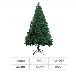SANTACO 2.1M Christmas Tree with Stand-1973193458512433154