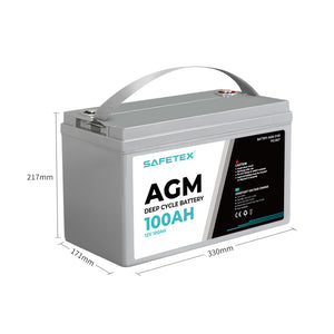 Safetex 12V 100Ah AGM Deep Cycle Lead-1996005466433523714
