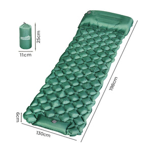 Mountview Sleeping Air Pad Inflat Camping Single-1996005420694638594