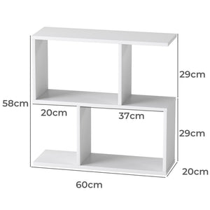 Levede Slim 2 Tier Narrow Side Table Bedside Nightstand-1996005538491666434