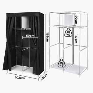 Levede Portable Closet Wardrobe Organizers 102CM-1996005449601781762