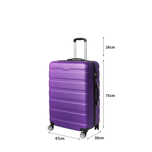 Slimbridge 28" Luggage Case Suitcase Purple 28 inch-1973193941566230530