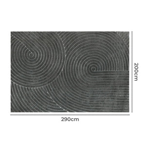 Marlow Floor Rug Soft Polyester Carpet Non Slip Plush Shaggy Rugs Geometric-1996005379804368898