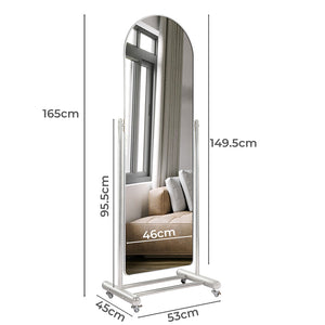 Yezi 165CM Movable Arch Full Length Mirror-1996005395386208258