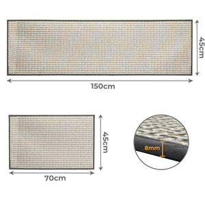 Marlow Kitchen Rug 2PCS Woven Non Slip Absorbent Grey-1996005439782916098