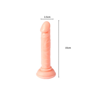 Crystal Dildo Dong Realistic Penis Cock Flesh 15cm-1973193733813964802