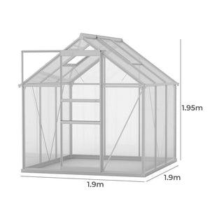 Lambu Greenhouse Aluminium Walk In Green-1973193780819529730