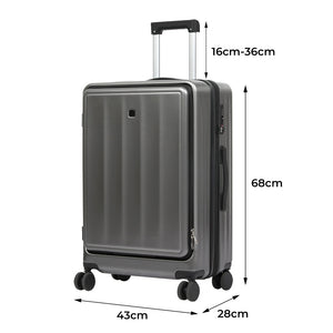 Slimbridge 26"Luggage Trolley Travel Suitcase-1996005402562662402