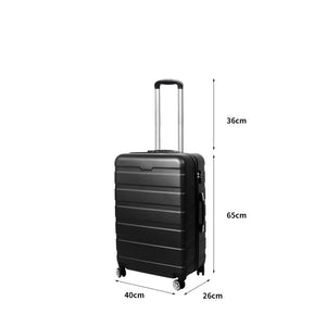 Slimbridge 24" Luggage Case Suitcase Black 24 inch-1973193939754291202