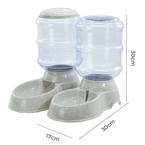 Pawz Automatic Pet Feeder Water Dispenser Set 3.5L-1996009990015553538