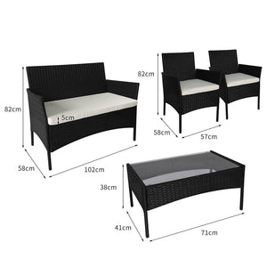 Levede 4PCS Outdoor Furniture Setting-1975420434157539330