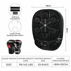 Centra Smart Music Boxing Machine With 12OZ Boxing Glove-1996005460012044290