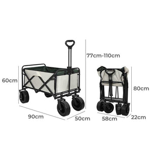 Lambu Garden Camping Trolley Outdoor Beige-1975420372018925570
