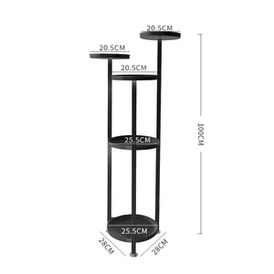 Levede Plant Stand Outdoor Indoor Flower Black Medium-1973193773810847746