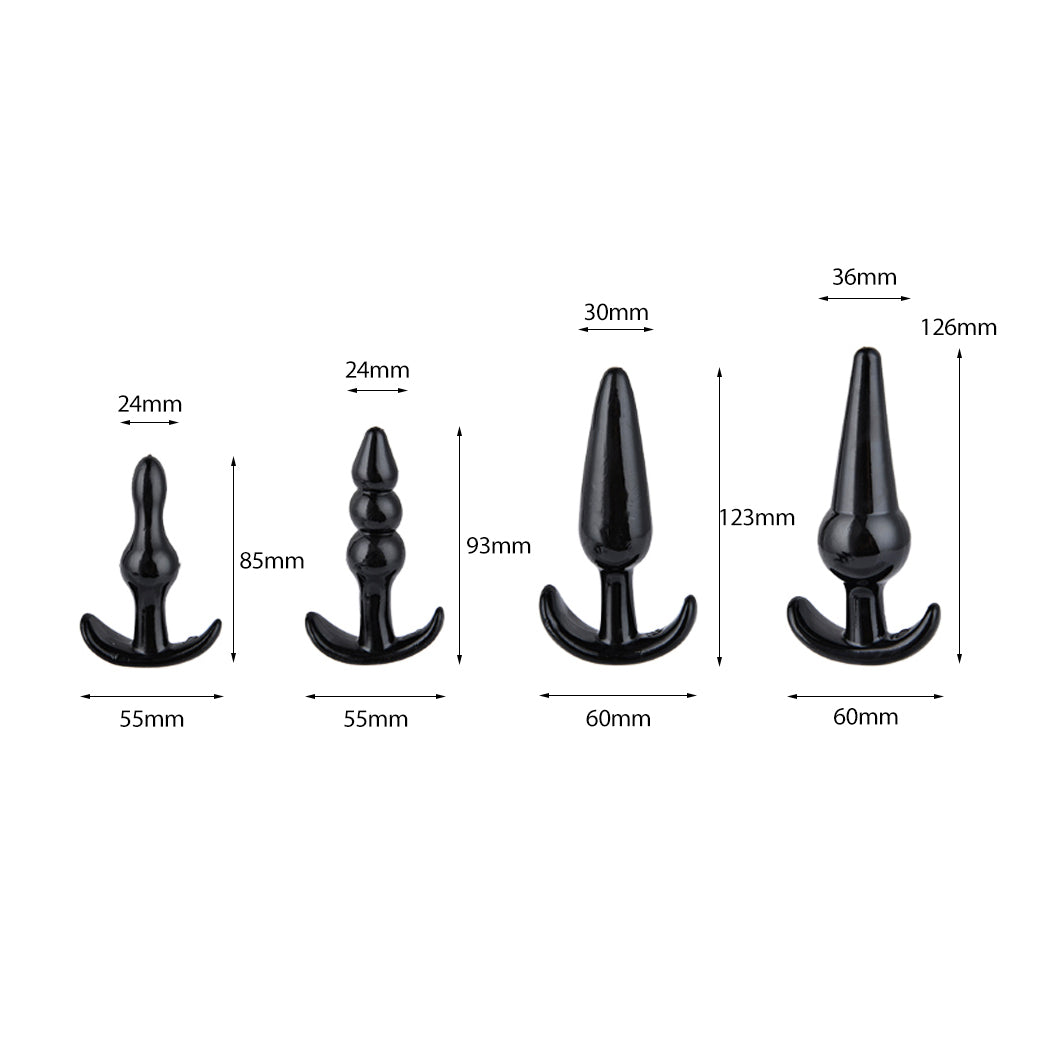 urway-4-pack-anal-butt-plug-ass-bum-black-1973193732761194498