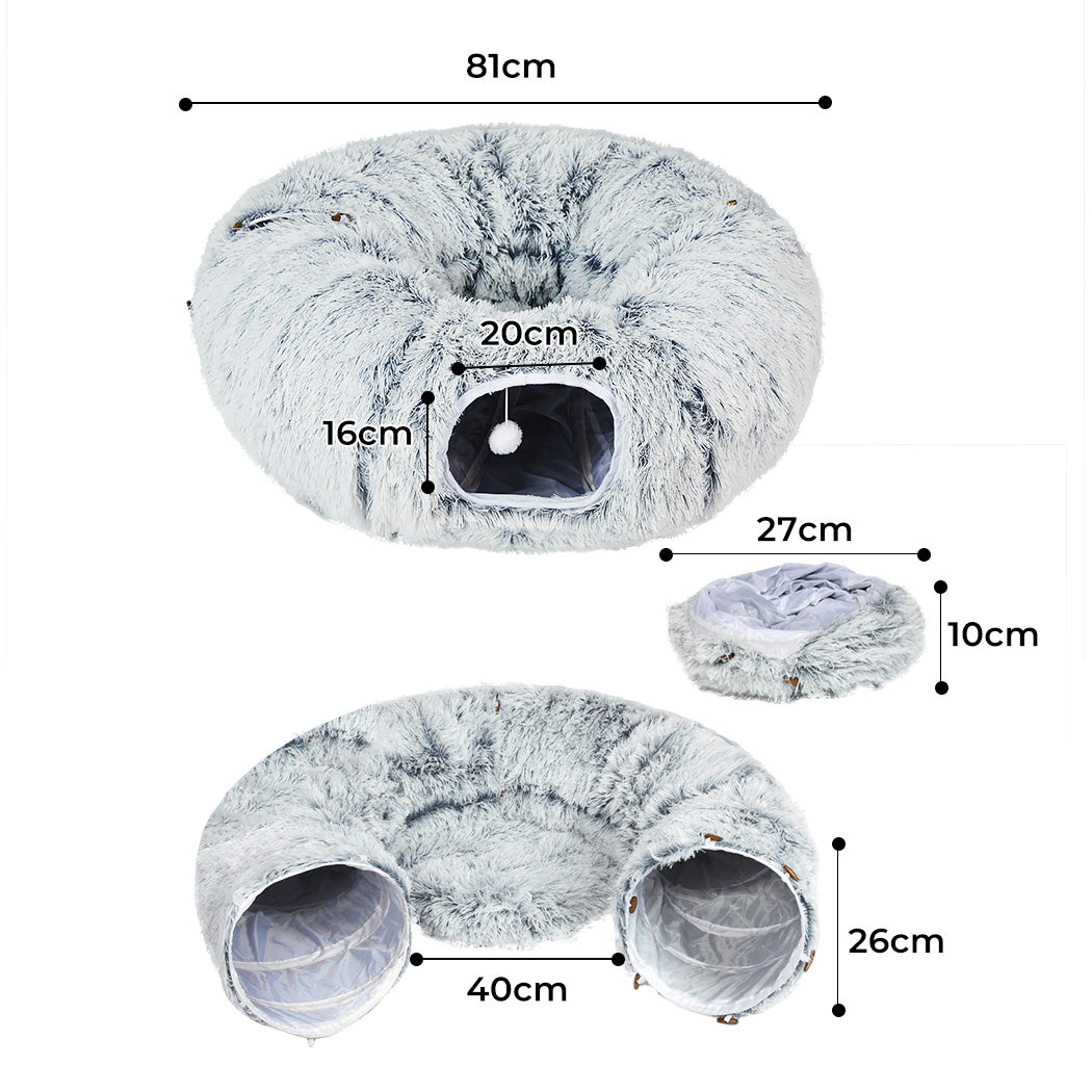 pawz-cat-tunnel-foldable-fluffy-plush-play-tube-grey-1996005432891674626
