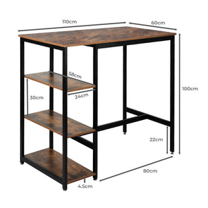 Levede High Bar Table Pub Industrial-1975420484287860738