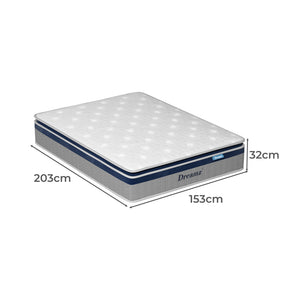 DreamZ Spring Mattress Pillow Top All Sizes  32CM-1996005553050095618