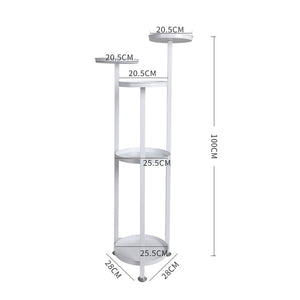 Levede Plant Stand Outdoor Indoor Flower White Medium-1973193774179946498