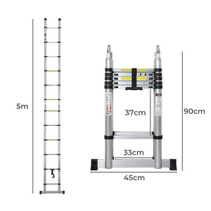 Traderight Folding Multi Purpose Ladder 12 Step-1996005396728385538